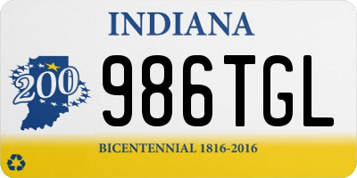 IN license plate 986TGL