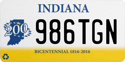 IN license plate 986TGN