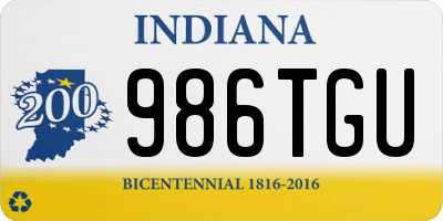 IN license plate 986TGU