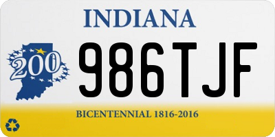 IN license plate 986TJF