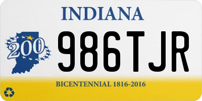 IN license plate 986TJR