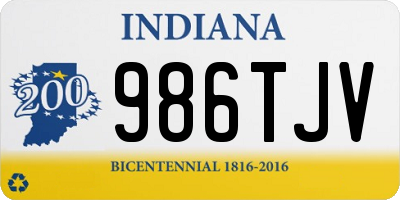 IN license plate 986TJV