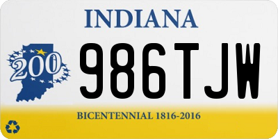 IN license plate 986TJW