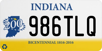 IN license plate 986TLQ