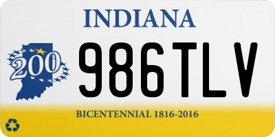 IN license plate 986TLV