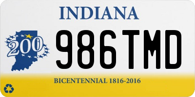 IN license plate 986TMD