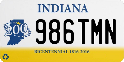 IN license plate 986TMN