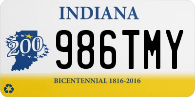 IN license plate 986TMY