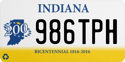 IN license plate 986TPH