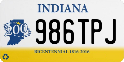 IN license plate 986TPJ