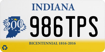 IN license plate 986TPS