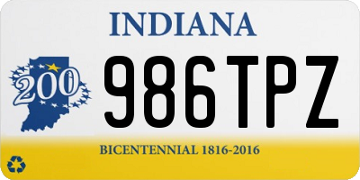 IN license plate 986TPZ