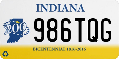 IN license plate 986TQG