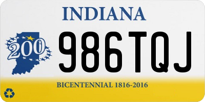 IN license plate 986TQJ