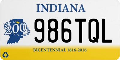 IN license plate 986TQL