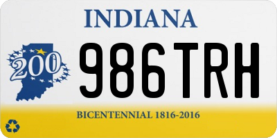 IN license plate 986TRH