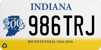 IN license plate 986TRJ