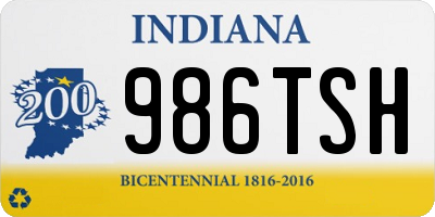 IN license plate 986TSH