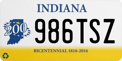 IN license plate 986TSZ