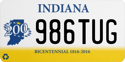 IN license plate 986TUG