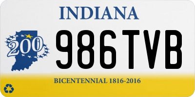 IN license plate 986TVB