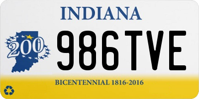 IN license plate 986TVE