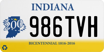 IN license plate 986TVH