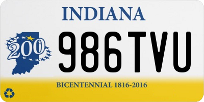 IN license plate 986TVU