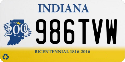 IN license plate 986TVW