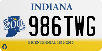 IN license plate 986TWG