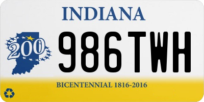 IN license plate 986TWH