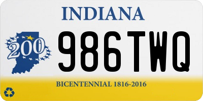IN license plate 986TWQ