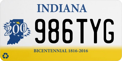 IN license plate 986TYG