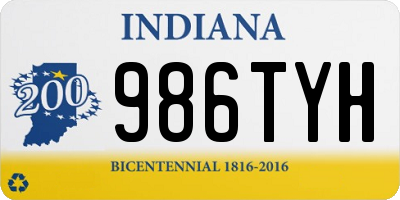 IN license plate 986TYH