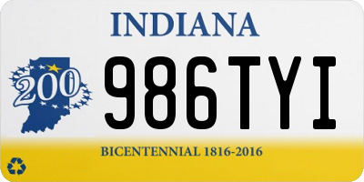 IN license plate 986TYI