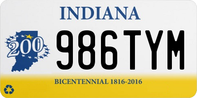 IN license plate 986TYM