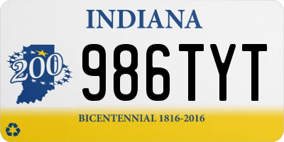 IN license plate 986TYT