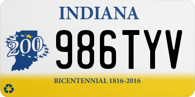IN license plate 986TYV
