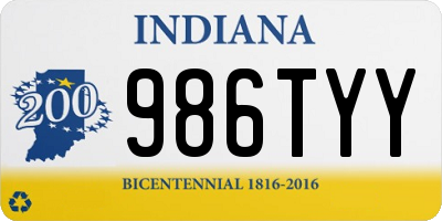 IN license plate 986TYY