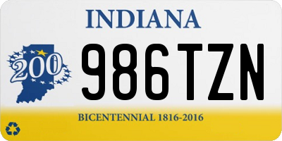 IN license plate 986TZN