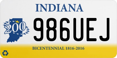 IN license plate 986UEJ