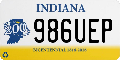 IN license plate 986UEP