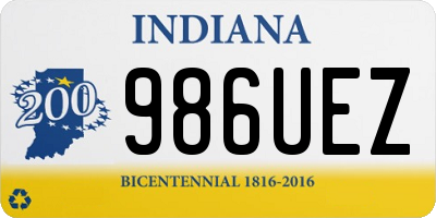 IN license plate 986UEZ