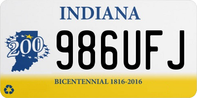 IN license plate 986UFJ