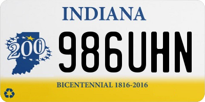 IN license plate 986UHN