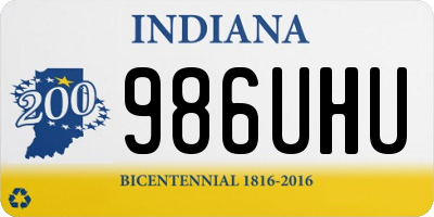 IN license plate 986UHU