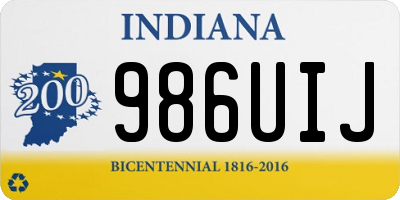 IN license plate 986UIJ