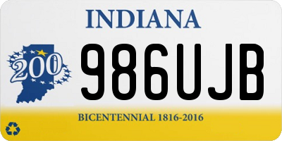 IN license plate 986UJB