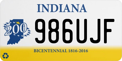 IN license plate 986UJF