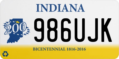 IN license plate 986UJK